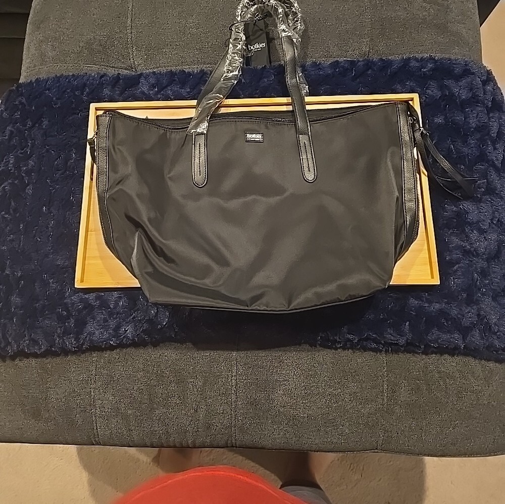 Botkier Black Women's Nylon Tote with Black Leather Trim. NWT - Picture 8 of 8